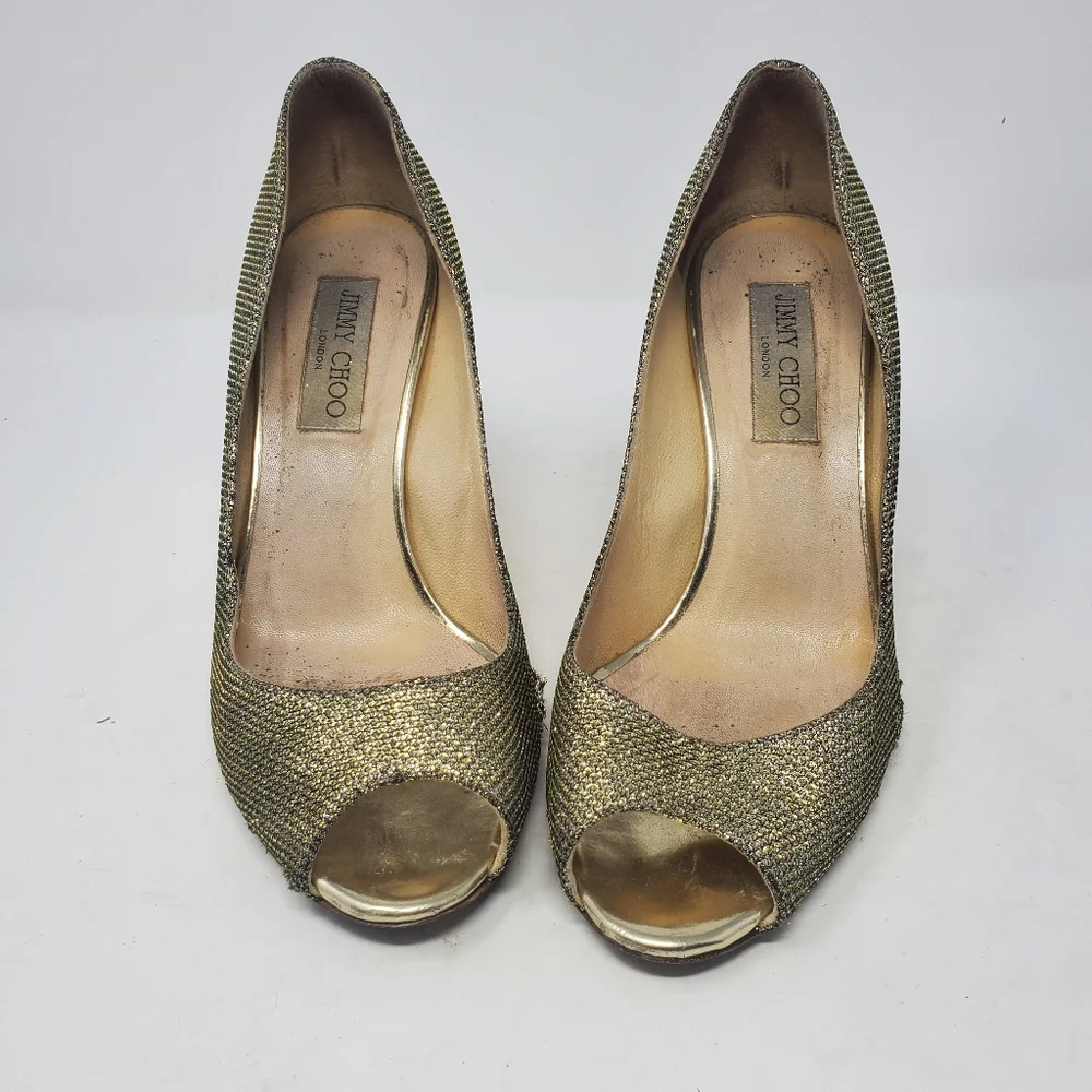 Jimmy Choo Champagne Pumps